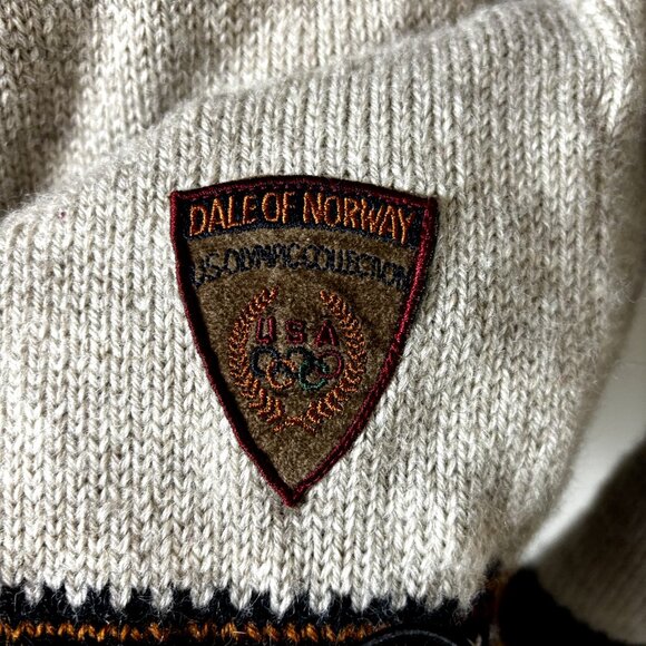 Dale of Norway Sweater USA Olympic Games Quarter Zip Henley Norwegian Wool NWOT - Picture 8 of 15